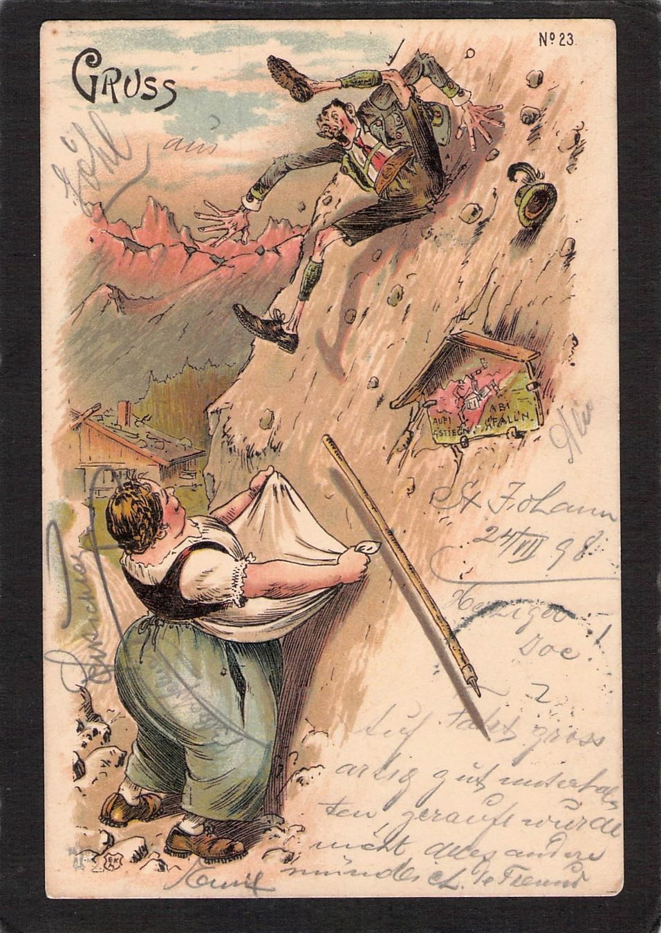 Cartoline postali: Juxkarte – Usato da Reichenburg venduto da ibiza18