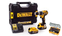 DeWalt 18V Akkuschrauber DCD791P2 mit 2 x 5Ah Akku & Bit Set