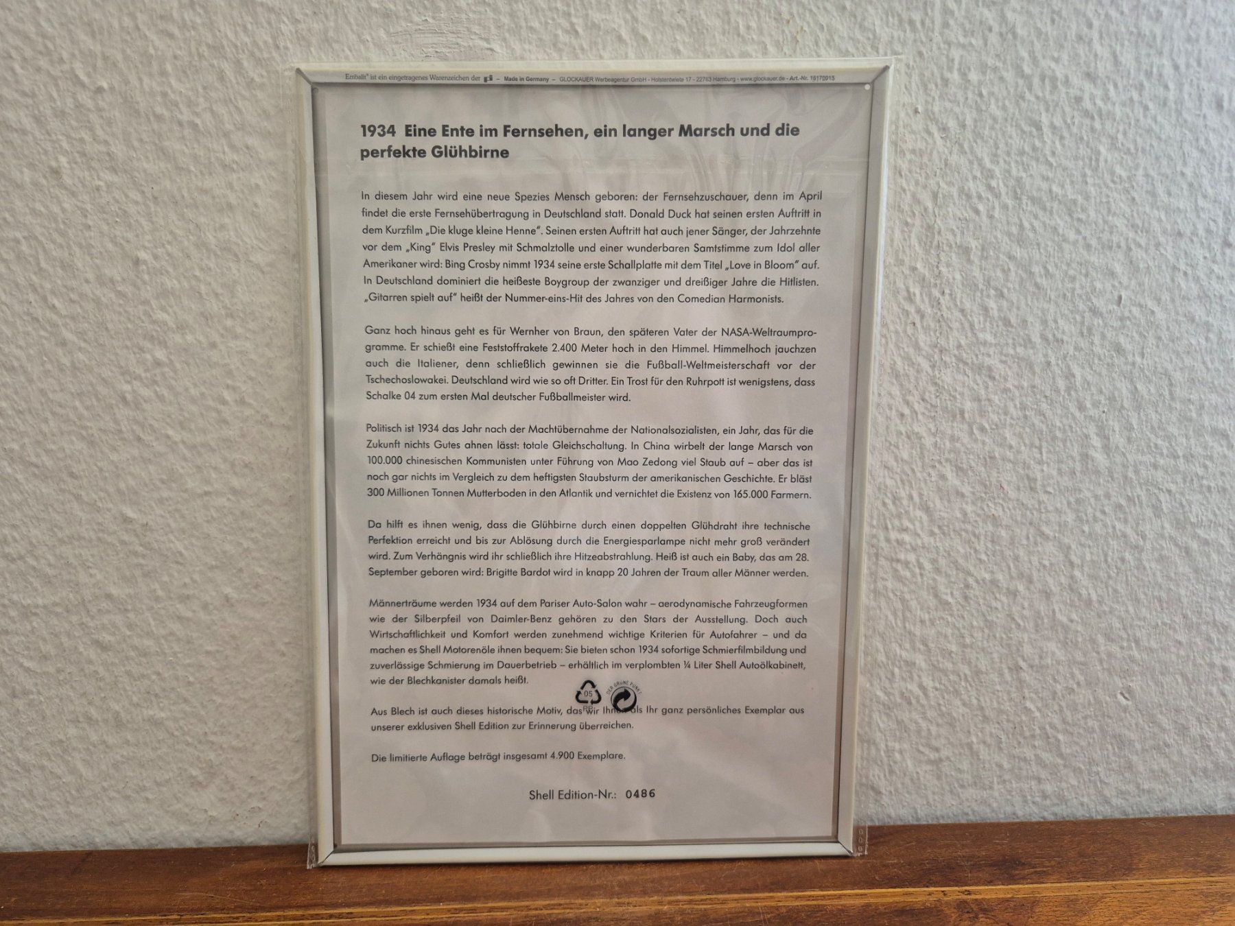 Shell Insegne: Blechschild Shell Tankstelle Tanksäule Limitiert 2001 Blech – Nuovo (secondo la descrizione) da Schaffhausen venduto da pfanis09 5