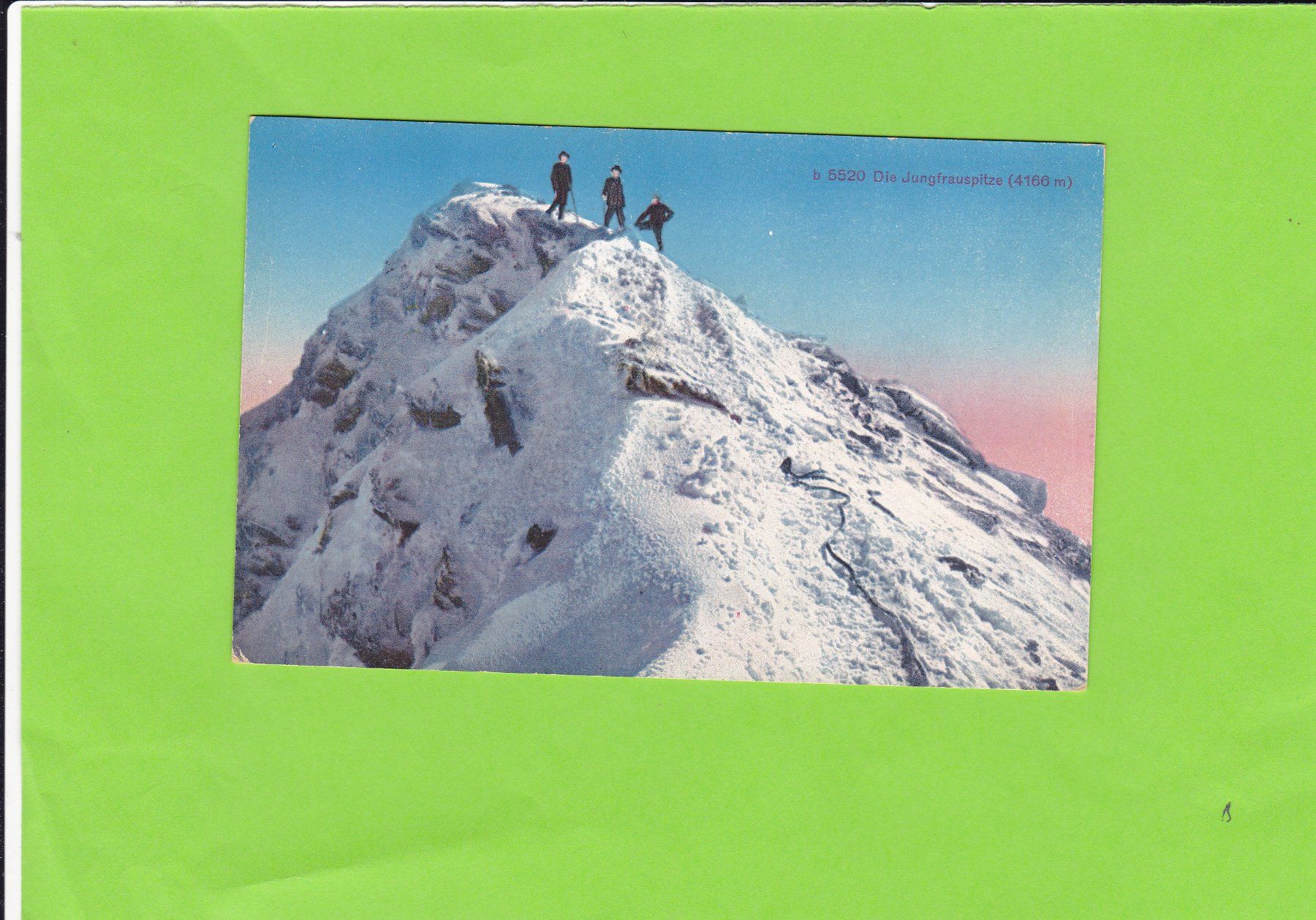 Cartoline postali: Die Jungfrauspitze--belebt – Usato da St. Peterzell venduto da neckertal