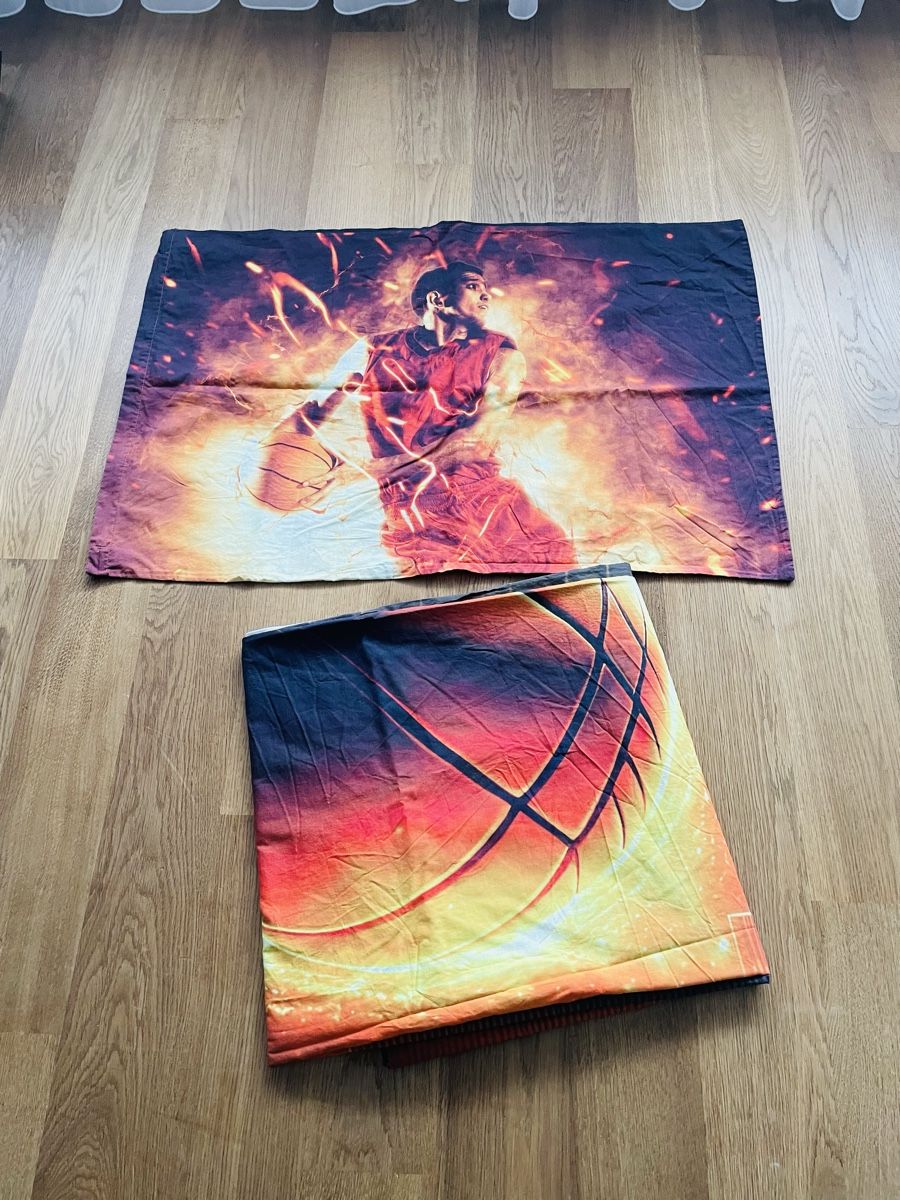 Biancheria da letto: Basketball Bettwäsche-Set, neuwertig – Nuovo (secondo la descrizione) da Thun venduto da Adrian131 4