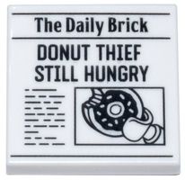 LEGO 3068bpb1488 Tile 2 x 2 Newspaper 'The Daily Brick'