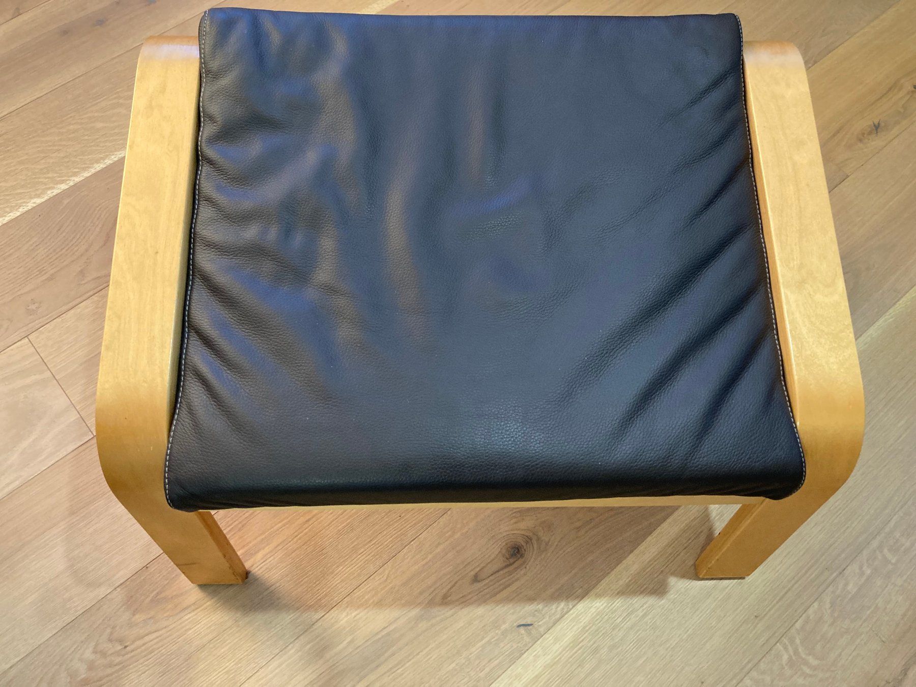 Ikea Sessel: Poäng Sessel und Hocker mit Lederbezug – Gebraucht aus Birrhard von thorgal5 4