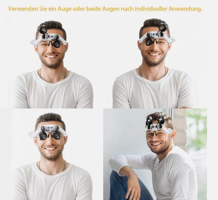 Sonstiges zu Optik: 3-25X LED Stirn Kopf lupe brille Licht Leucht Brillenlupe – Neu (gemäss Beschreibung) aus Kirchdorf AG von Apost008 9