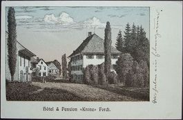 FORCH (Zürich) Hôtel & Pension Krone - gel. 1907 v. Forch