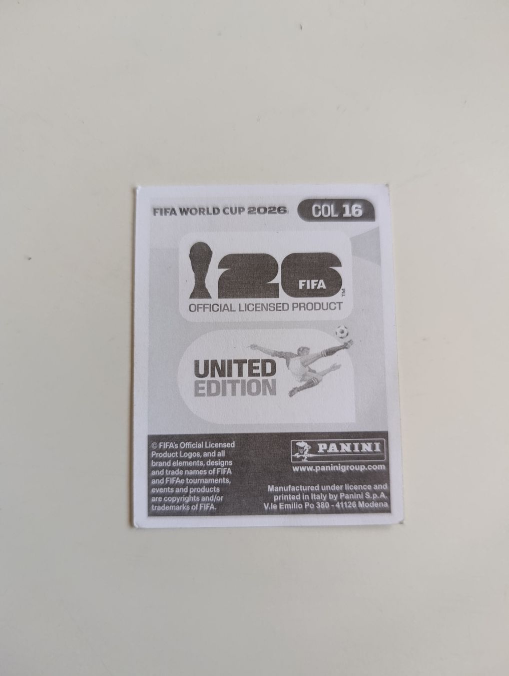 Panini Carte collezionabili: Panini World Cup 2026 COL 16 – Nuovo (secondo la descrizione) da Lavey-Village venduto da pas_7xd2 1