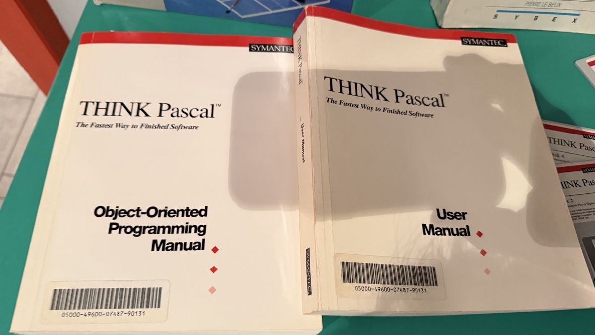 Software: Think Pascal, manuels et boîte, programmation vintage! – Usato da Lausanne venduto da Bazaille 2