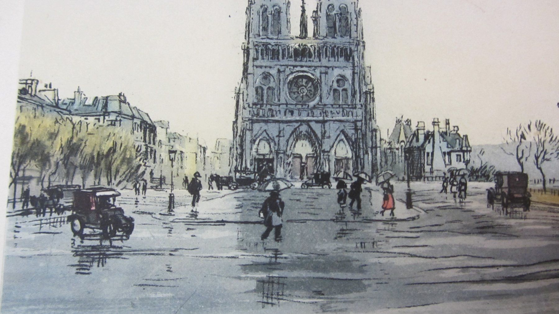 Dipinti: Strassenszene Paris, Eugene Veder – Usato da Hölstein venduto da niala06 1