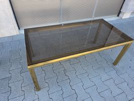 Metall Glas Salon Coach Tisch 120x60x49 cm
