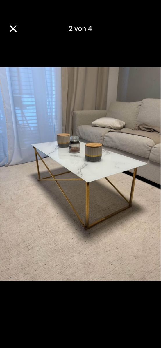 Tavoli: Couchtisch Gold Glas – Usato da Zürich venduto da Daveischda