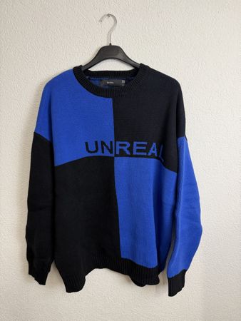 Bershka Winter Pullover, Grösse XL, Blau/Schwarz, Top!