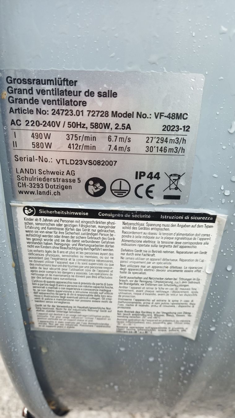 Tutte le macchine: Stalllüfter landwitschaft Landi – Usato da Hofstetten ZH venduto da juerg98 2
