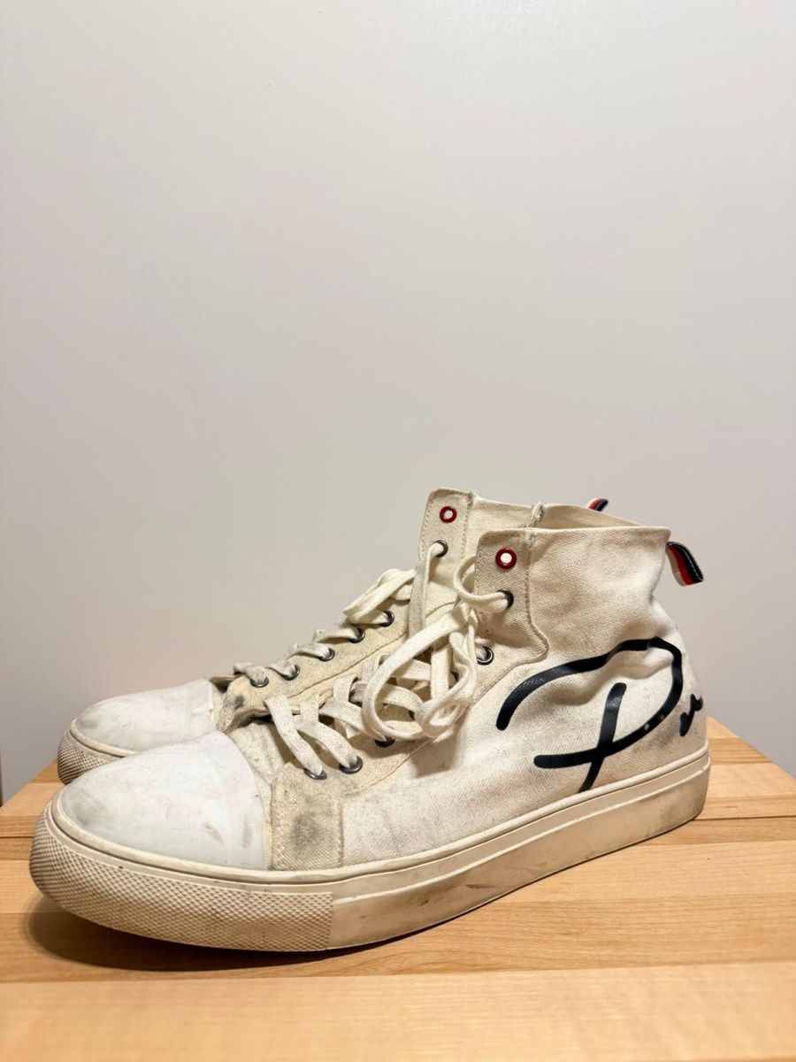 Scarpe da uomo: Sneakers Stoff hoch weiss – Usato da Wädenswil venduto da dom_pz5d