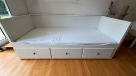 Ikea HEMNES Tagesbett/3 Schubladen/2 Matratzen, weiss