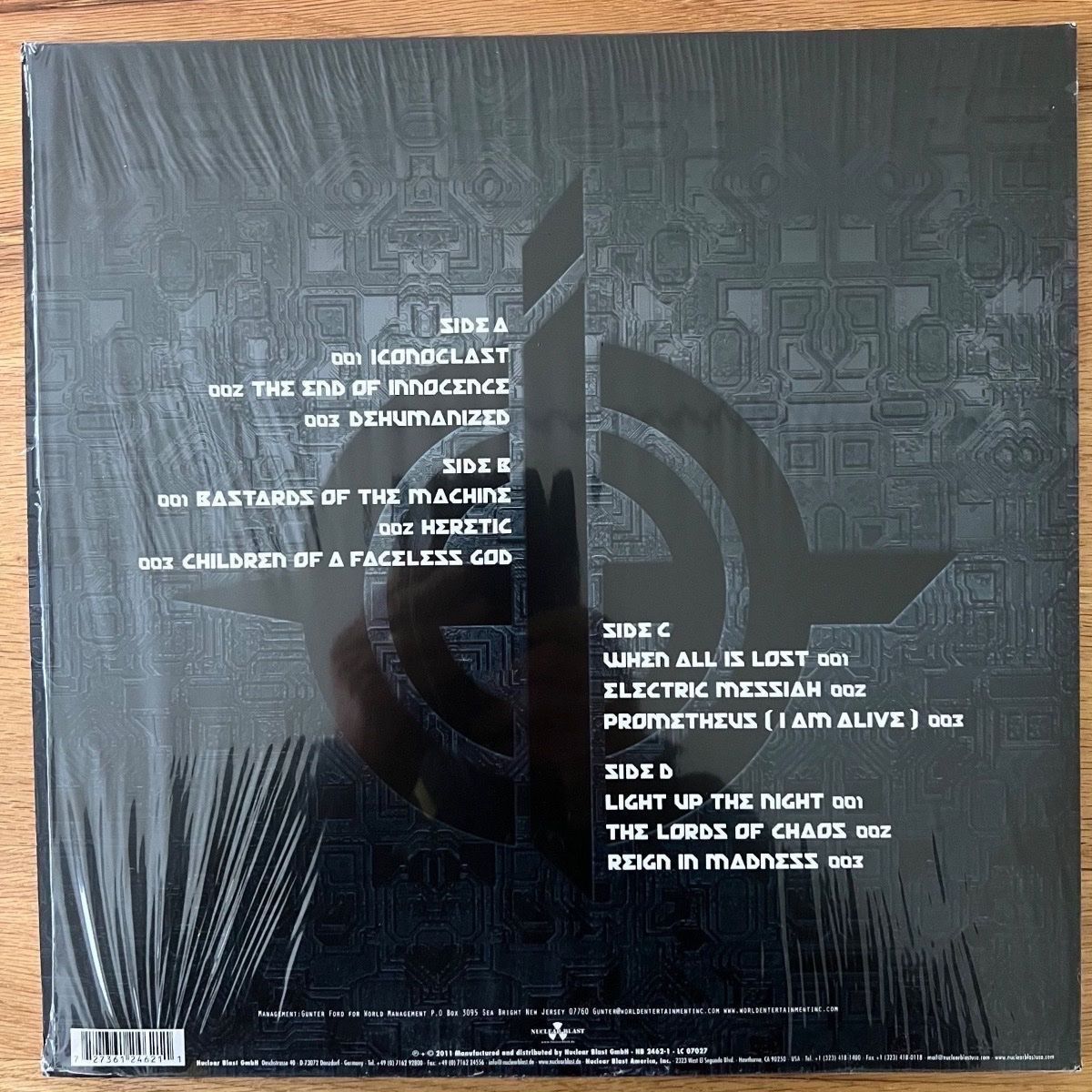 Dischi in vinile: Symphony X - Iconclast / 1. D-Press. 2011 - Blue Vinyl - NEW – Nuovo e nell'imballaggio originale da Gais venduto da soundcave57 1