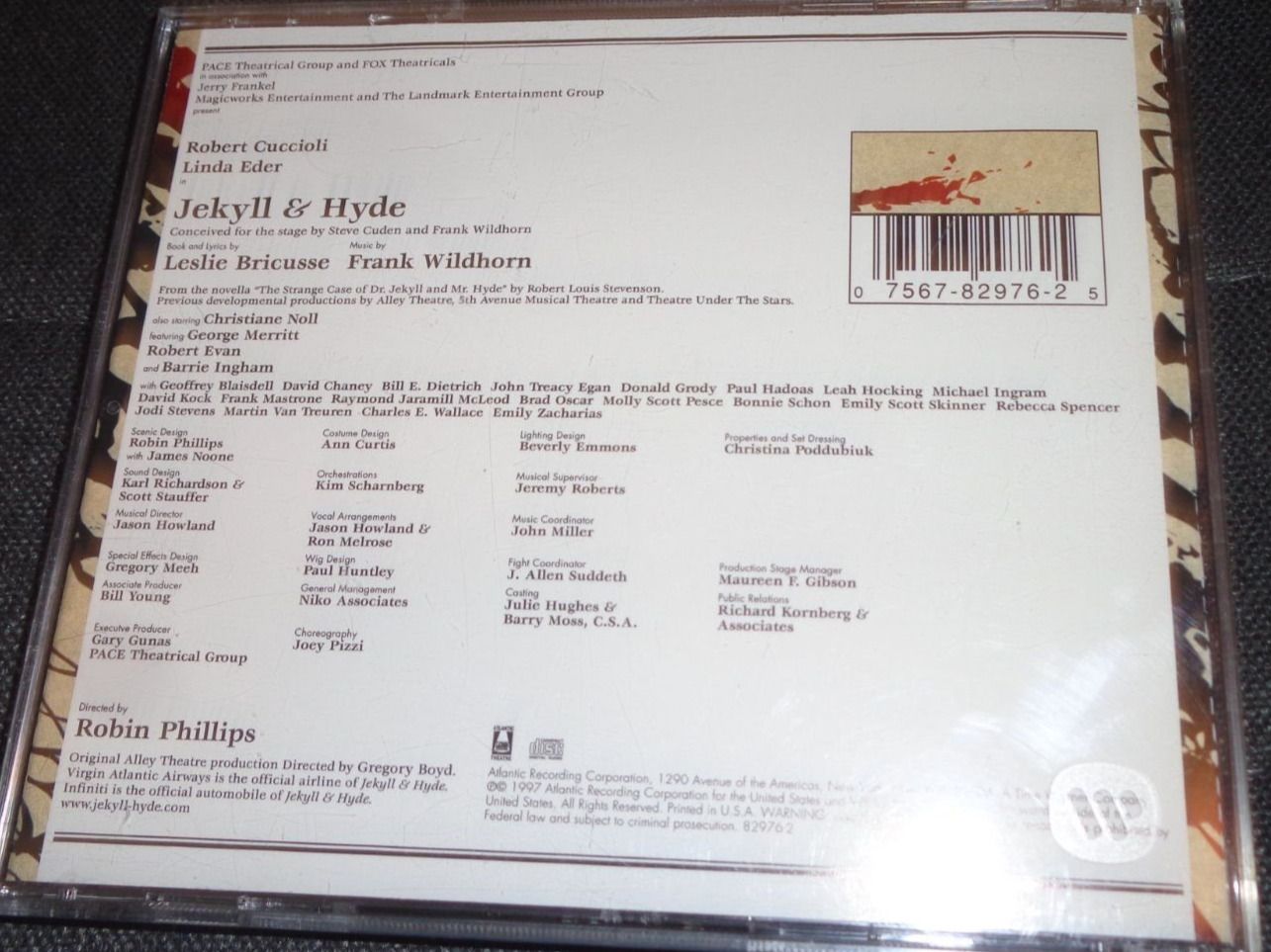 CD: Jekyll & Hyde  - The Musical  (Original Broadway Cast Rec.) – Usato da St.Gallen venduto da elk2023 1