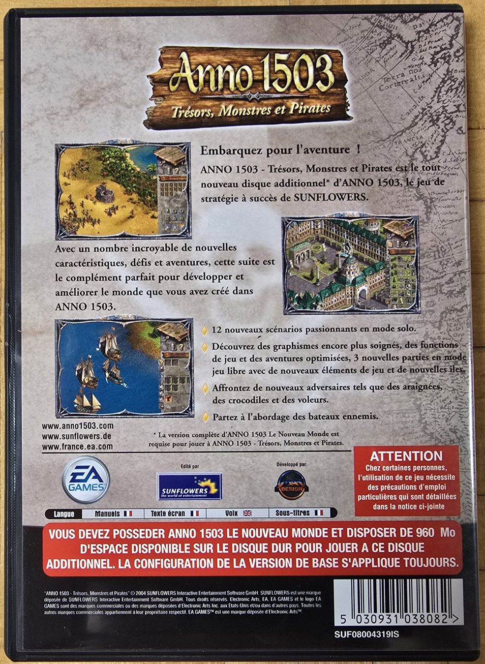 Microsoft Spiele: PC : Anno 1503 - Trésors, Monstres & Pirates – Gebraucht aus Froideville von xXSebastienXx 1