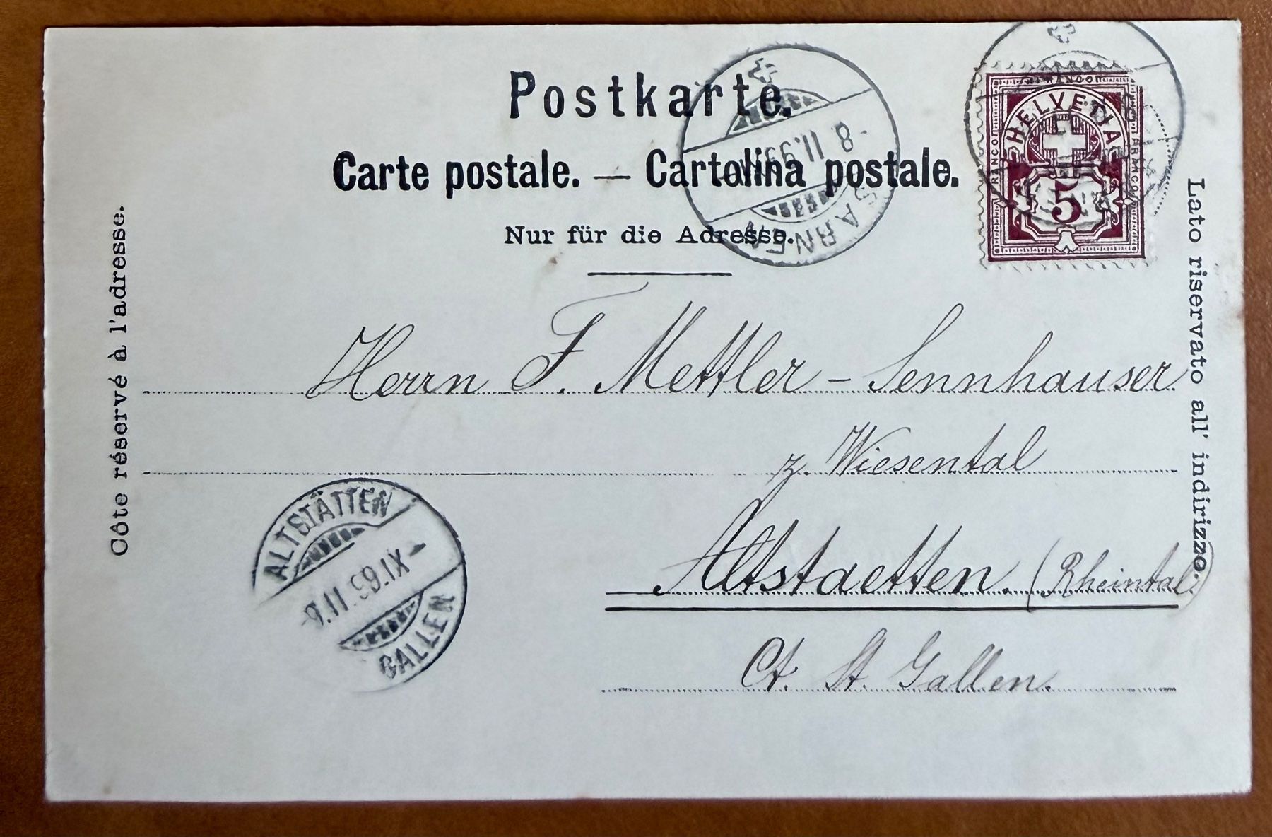Cartoline postali: Luzern - Quai - Animée - Litho 1899 – Usato da Lutry venduto da Ediego 1