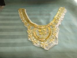 2 x Applikation Gold Pailletten