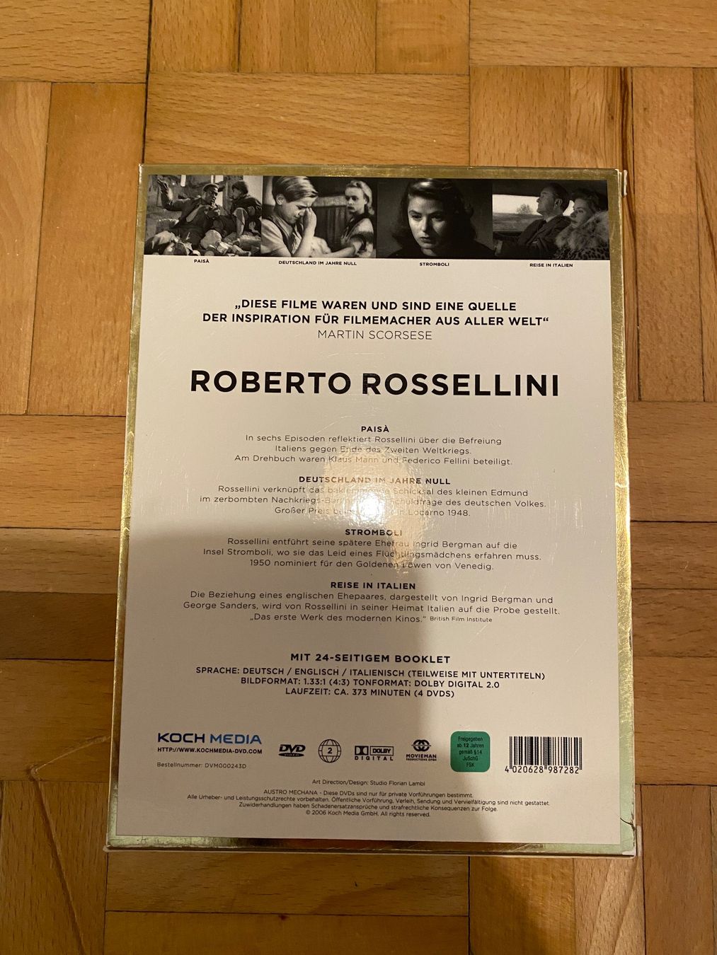 Tutti i DVDs: Roberto-Rossellini-Box 4 Filme – Usato da Zürich venduto da Wim-Broccoli 1