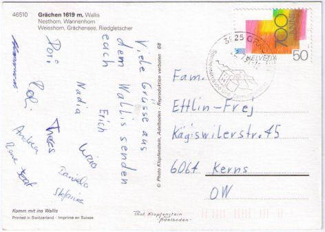 Ansichtskarten: Grächen - 4 Bild AK – Gebraucht aus Binningen von Mountainrider 1