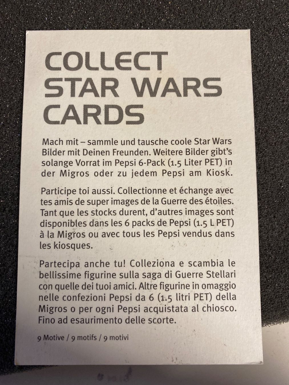 Star Wars Carte collezionabili: Carte Star Wars Pepsi - Jar Jar Binks – Nuovo (secondo la descrizione) da Le Brassus venduto da cinema13 1