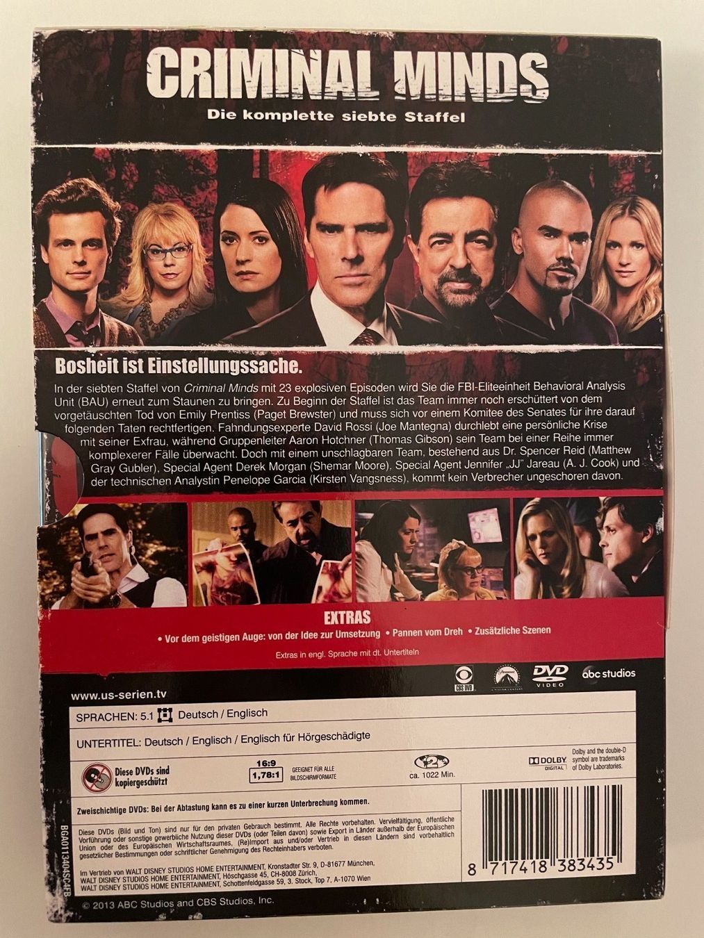 Tutti i DVDs: Criminal Minds - The Complete Seventh – Nuovo (secondo la descrizione) da Riehen venduto da M.S.DVD 5