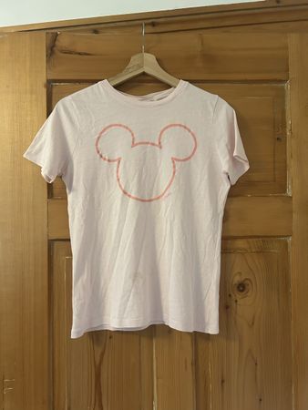 H&M Disney T-Shirt Grösse XS Rosa mit Flecken