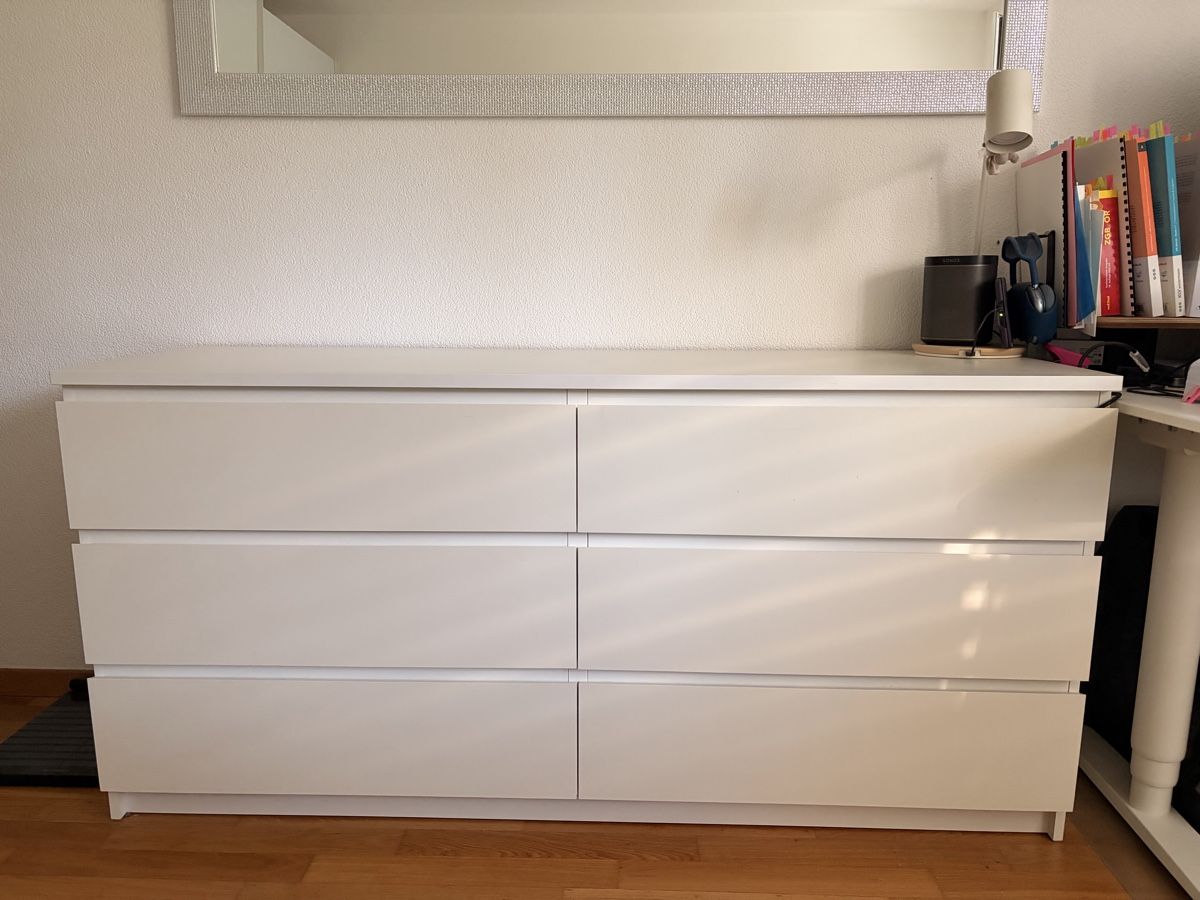 Ikea Kommoden: IKEA MALM Kommode in Weiss mit 6 grossen Schubladen. – Gebraucht aus Uttwil von TFuchs