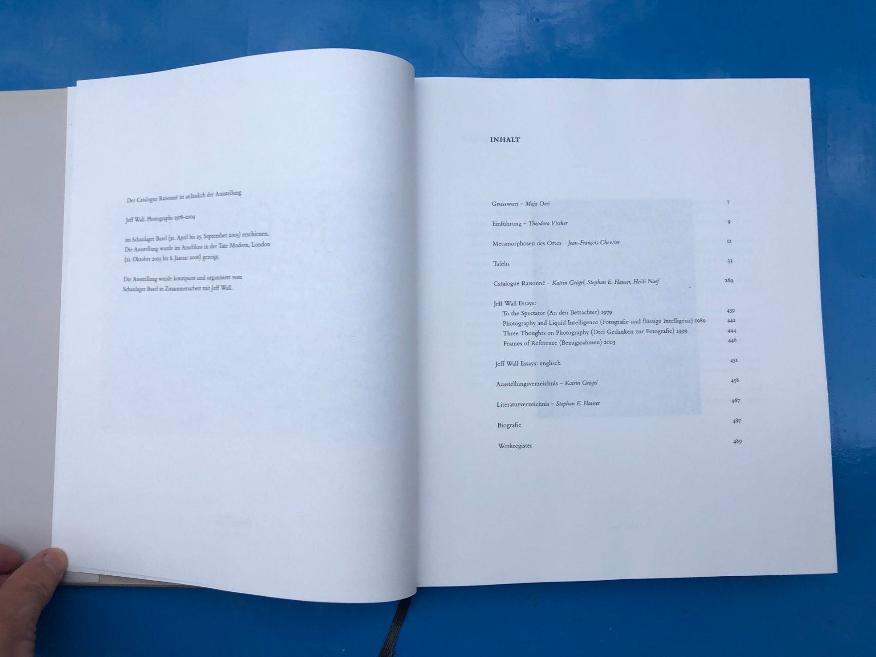 Libri: Jeff Wall: Catalogue Raisonné 1978–2004 – Usato da Zürich venduto da allp 2
