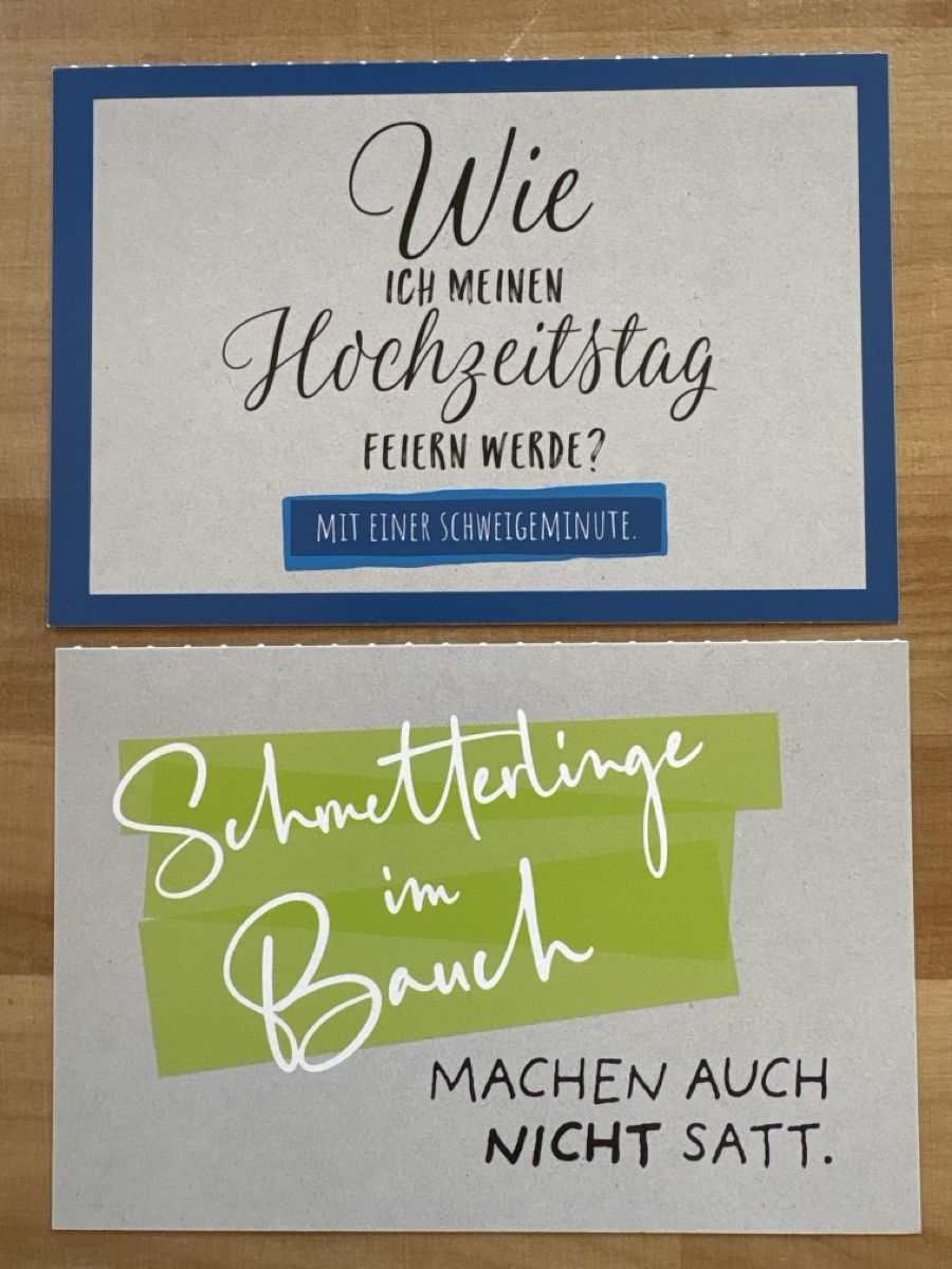 Cartoline postali: 6 AK mit Sprüche / Text – Usato da Rümlang venduto da Kartenpost1 1