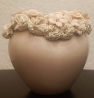 Capodimonte-Vase, Handarbeit, Italien, Herzform, 11?cm