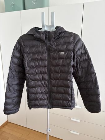 Levi’s leichte Steppjacke mit Kapuze – schwarz, sehr guter Z
