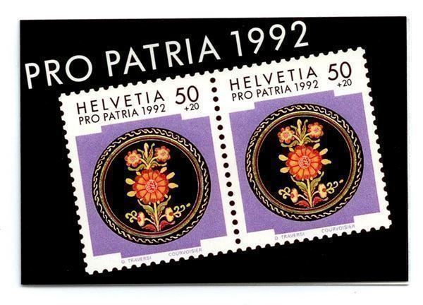 Tutti i francobolli: 1992 Pro Patria MH ES  KW28.- – Usato da Eggersriet venduto da stamp303