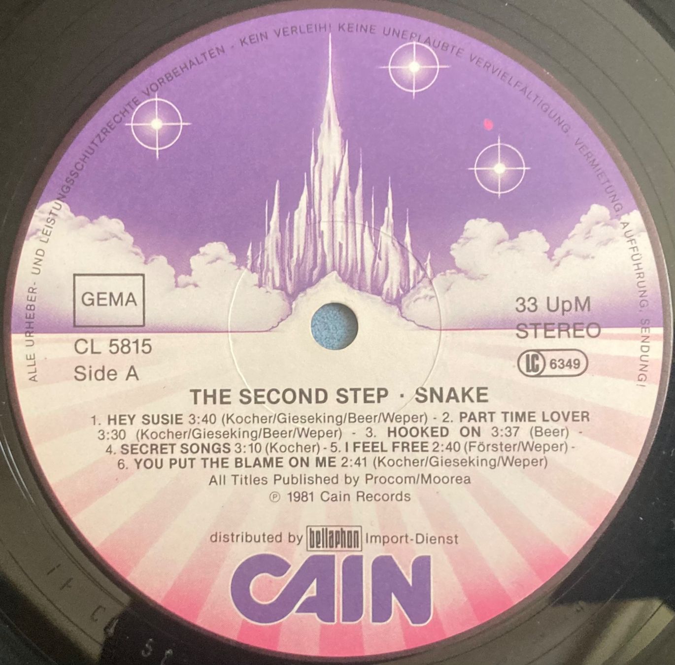 Schallplatten: SNAKE - THE SECOND STEP – Gebraucht aus Poliez-Pittet von Newtown-Records 2