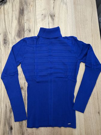 Morgan Rollkragenpullover, blau, Grösse M