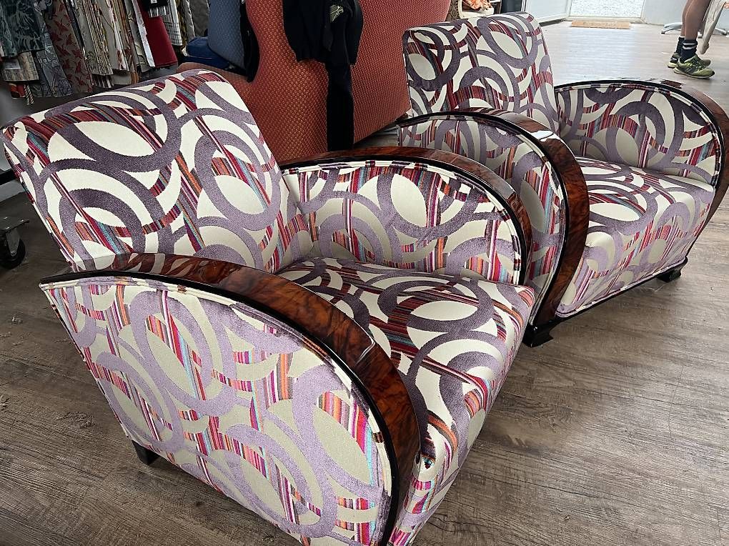 Sessel: Fauteuils club art deco noyer – Gebraucht aus Mollens VD von espritartdeco 4
