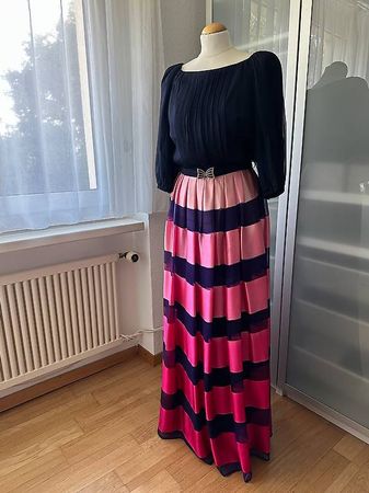 Vintage Seidenkleid aus den 80er - Original von Yvette Paris