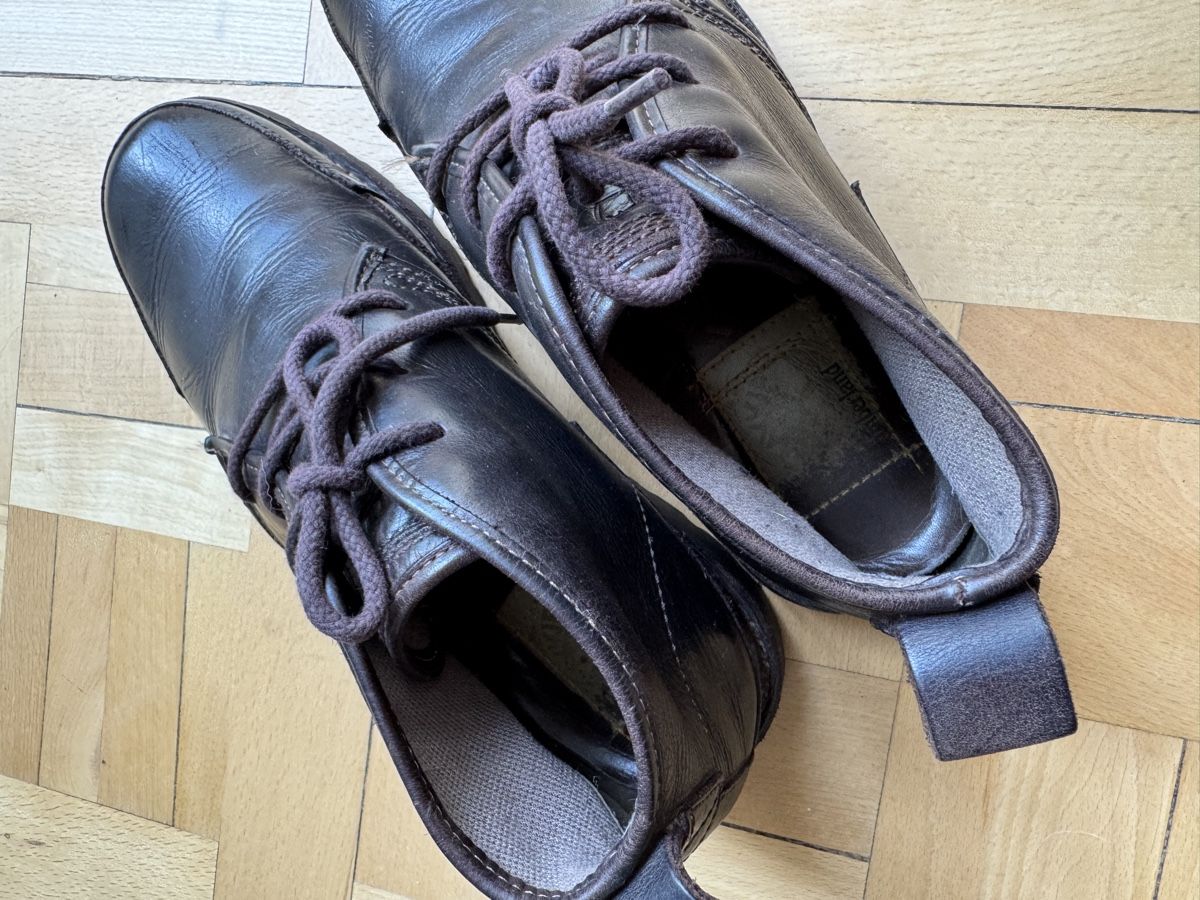 Timberland Scarpe da uomo: Timberland Brown Leather Ankle Boots - Size 8.5 US – Usato da Lausanne venduto da ama_ykl2 5