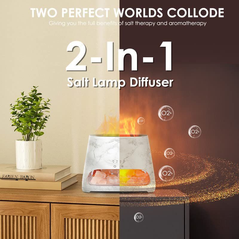 Diffusori di oli essenziali: Salzlampe Aromadiffusor Duftdiffusor Flammeneffekt 150ml – Nuovo e nell'imballaggio originale da Basel venduto da EchoPeak 2