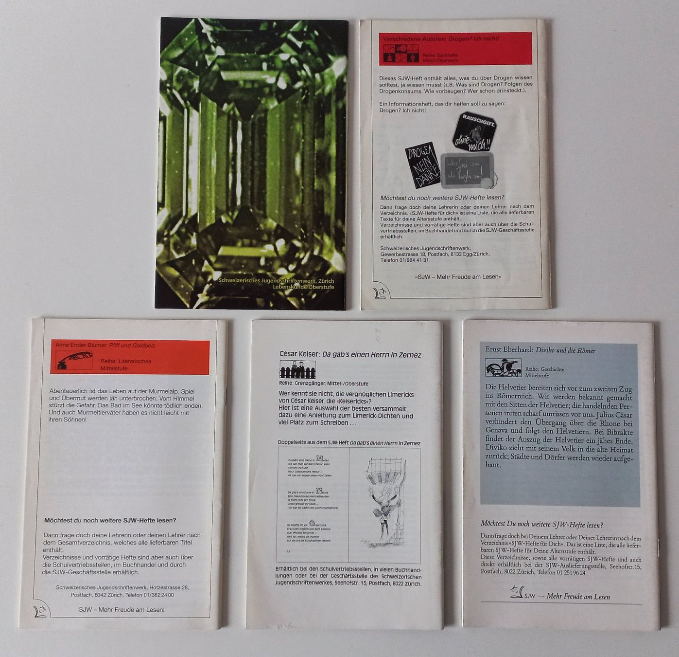 Libri: Sammlung von 5 verschiedenen SJW-Heften – Usato da Wettingen venduto da tonia3 2