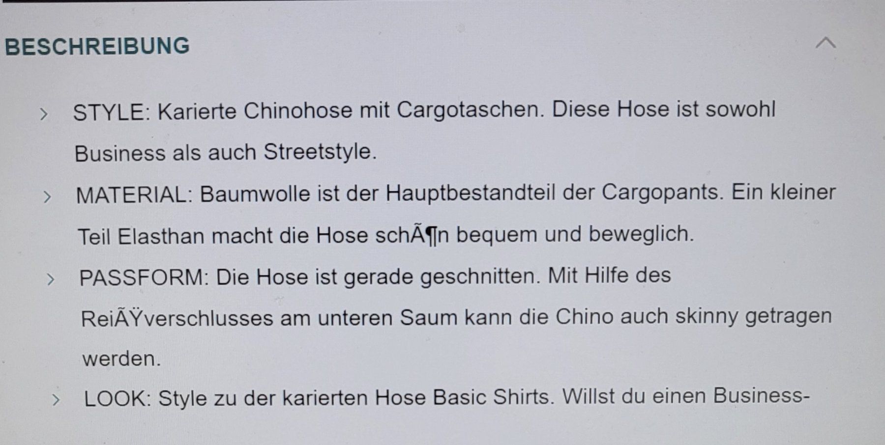 Jeans: SUBLEVEL Karo Cargohose Gr.31 – Nuovo e nell'imballaggio originale da Zürich venduto da El17an 7