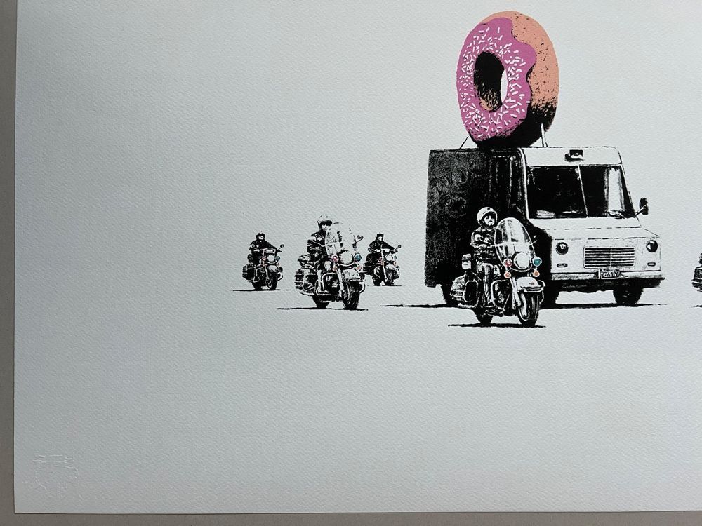 Poster & Bilder: BANKSY « Donuts » XL VERSION 30/150 – Gebraucht aus Staufen von saerdna81 2