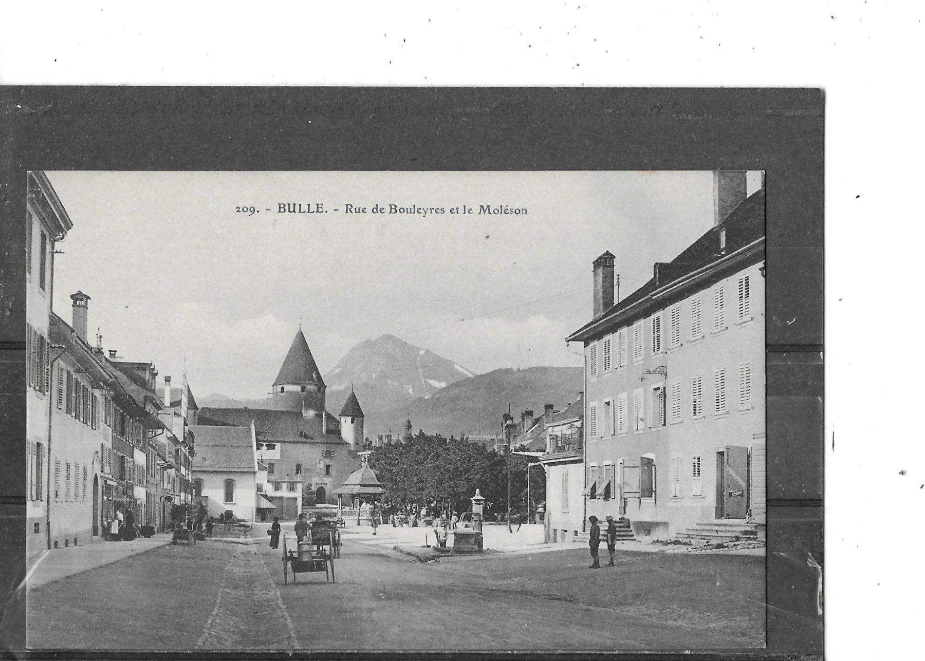 Ansichtskarten: FR Bulle Rue de Bouleyres – Gebraucht aus Schocherswil von Wilare