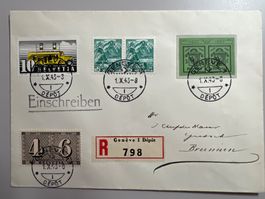 1943 GEPH Genf Einges. Brief W17L+R +202+258+210y