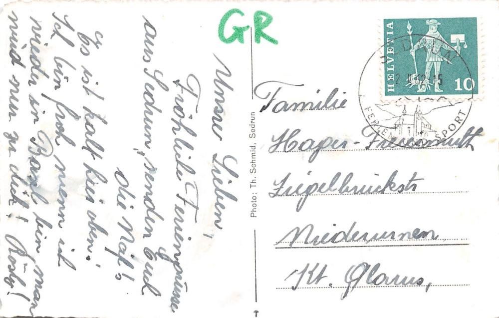 Cartoline postali: Zarcuns mit Ziegen – Usato da Bichelsee venduto da Gloeckner 1