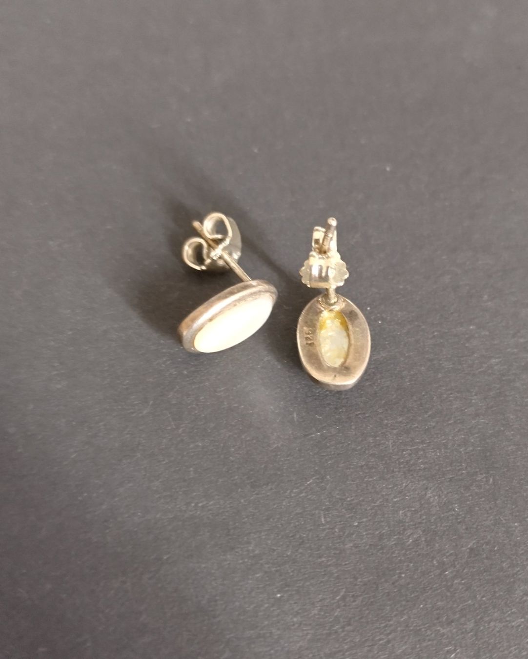 Ohrringe & -stecker: VINTAGE OHRRINGE SILBER 925 MIT PERLMUTT – Gebraucht aus Romanshorn von Glitzer-Paradies 4