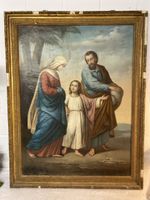 Antikes Ölgemälde "Die Heilige Familie"