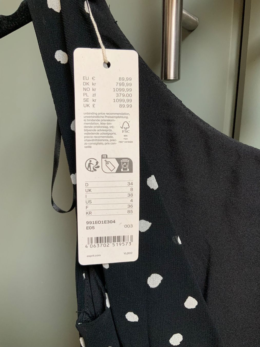 Esprit Vestiti: Robe noire à petits pois ESPRIT – Nuovo (secondo la descrizione) da Fribourg venduto da MaCruPi 6