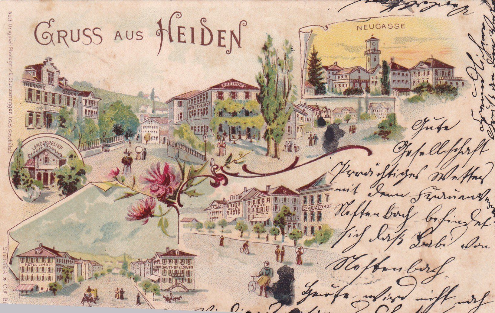 Cartoline postali: Gruss aus Heiden 1901 – Usato da Cormoret venduto da Pascalll2001